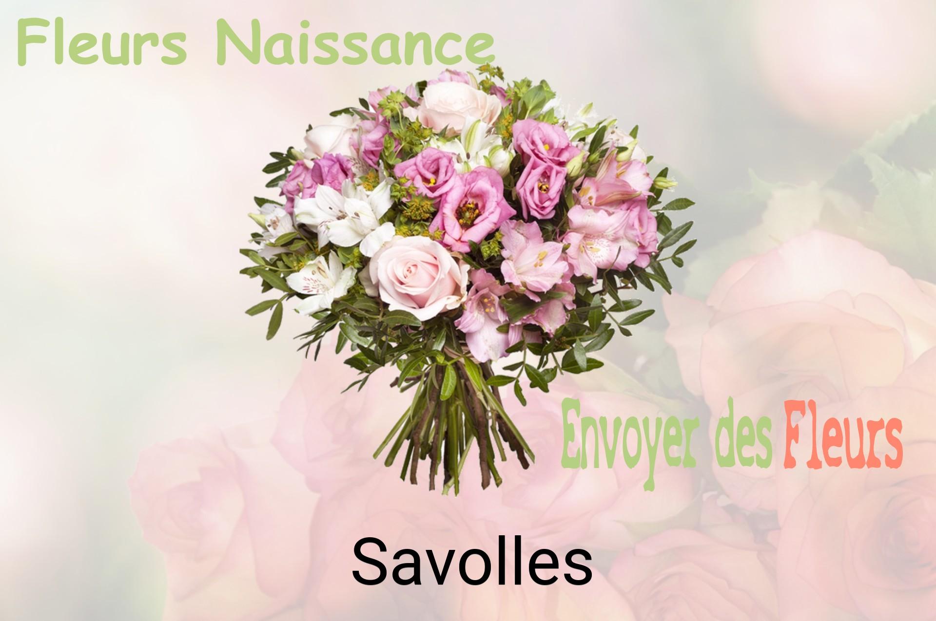 Bouquet de fleurs de naissance livré à Savolles